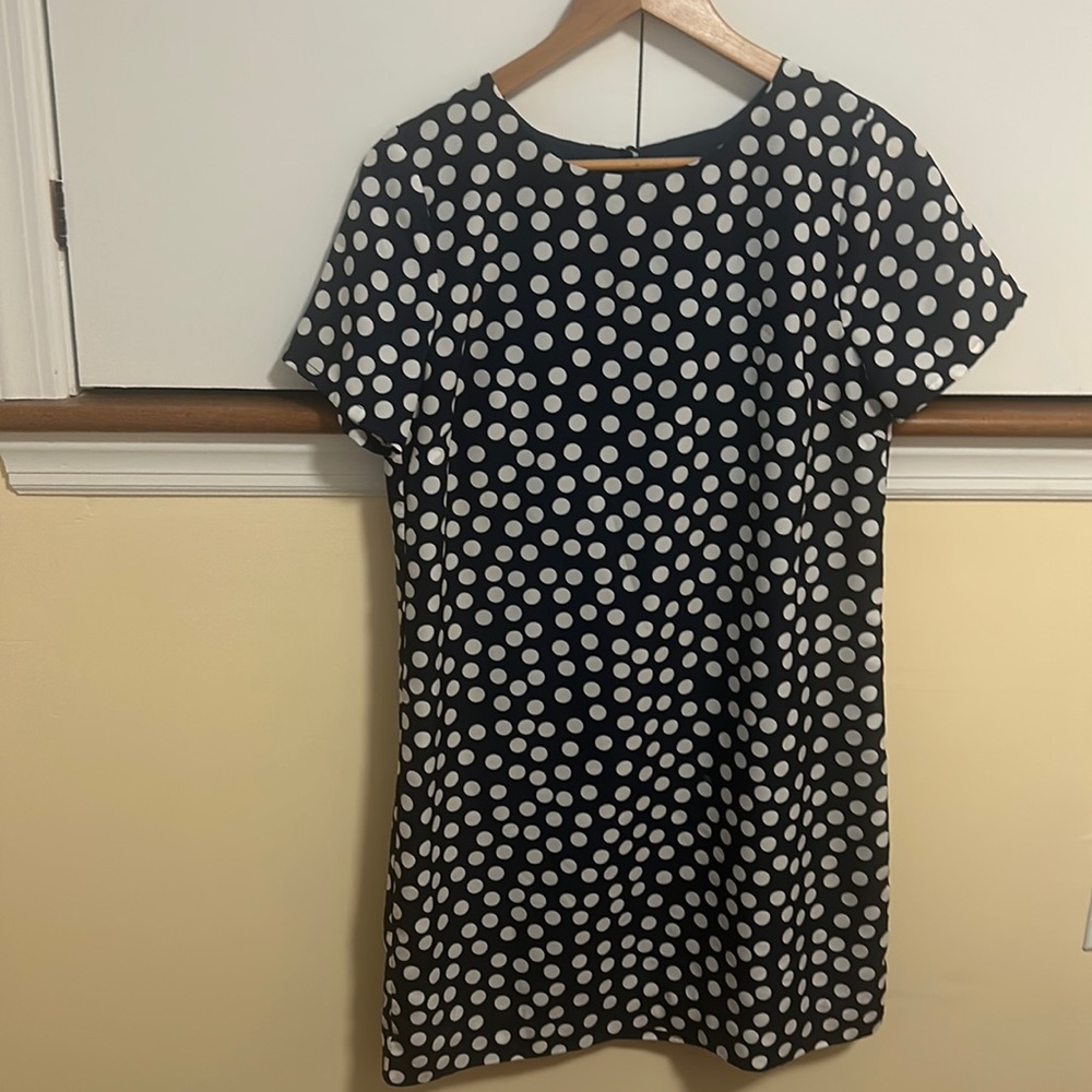 Jcrew like new polka dot shift dress